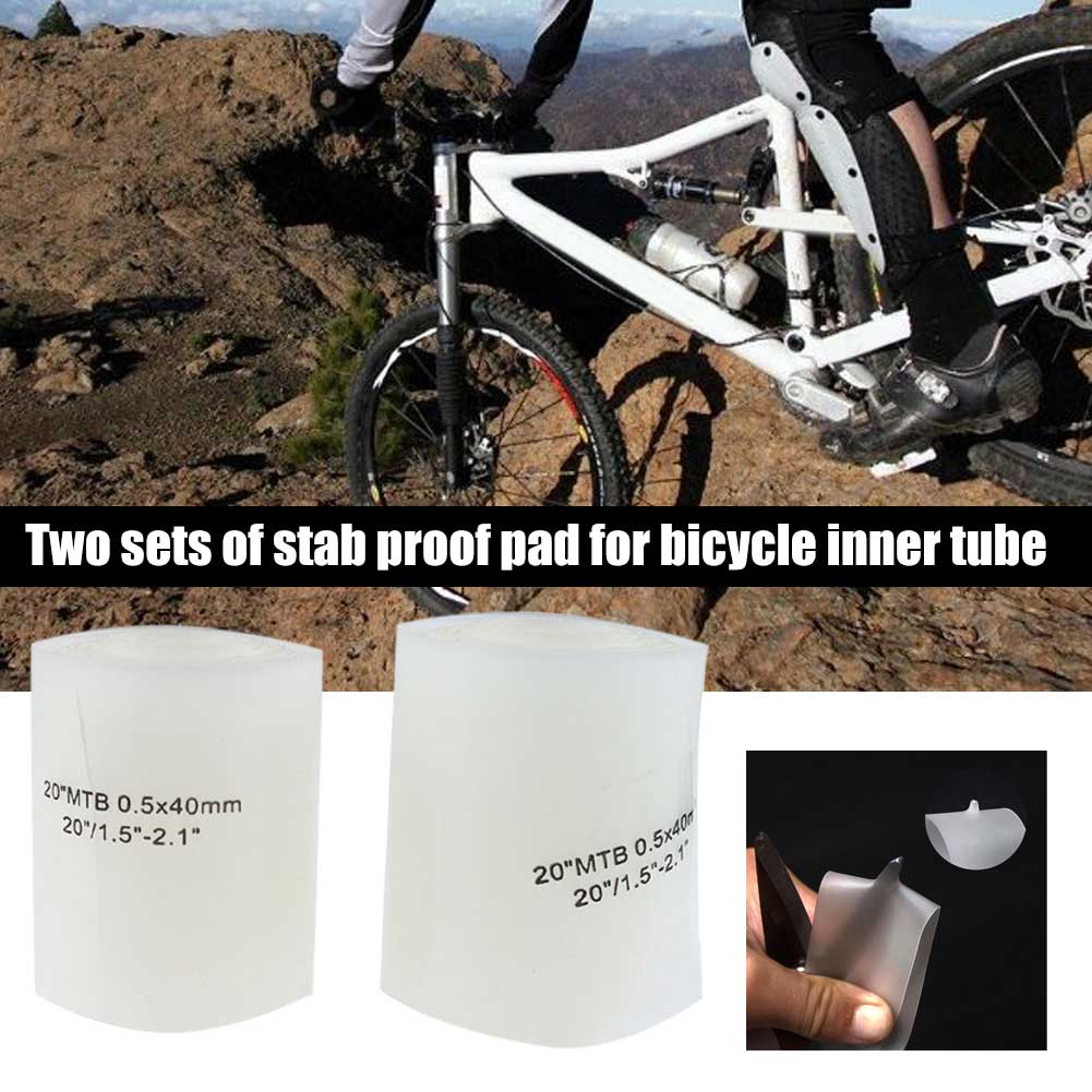 2pcs Anti Flat Tire Liner Cycling Puncture Proof Protection Pad Road Bike Inner Tube Protector Puncture-Proof