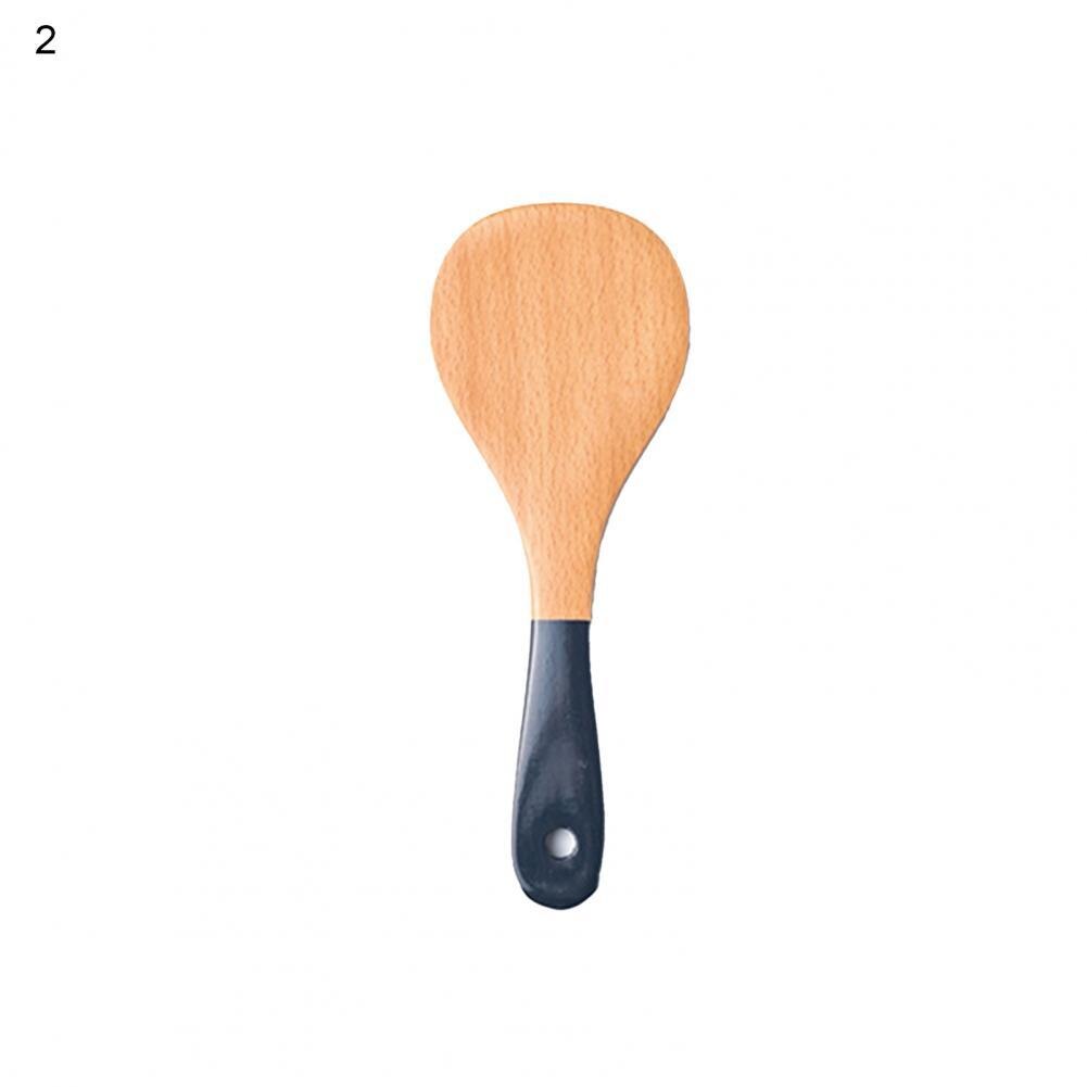 Soup Spoon Wood Cooking Spatula Portable Easy to Use Attractive Practical Ergonomic Cooking Shovel: 2