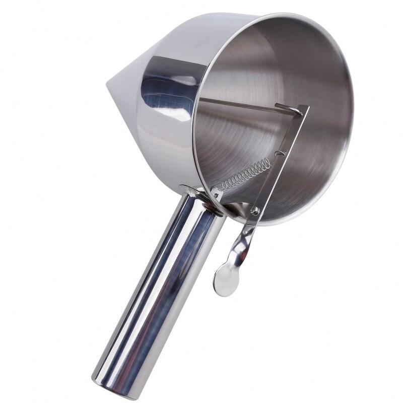 Stainless Steel Piston Funnel With Support For Sauce Cream Dosing Funnel For Sauce