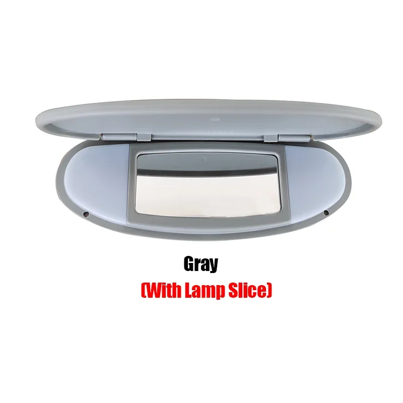 Auto Sonnenblende Panel Gehäuse Eitelkeit Spiegel Abdeckung für MINI Cooper S One D JCW R55 R56 R57 R59 R60 Innen Zubehör: Orange