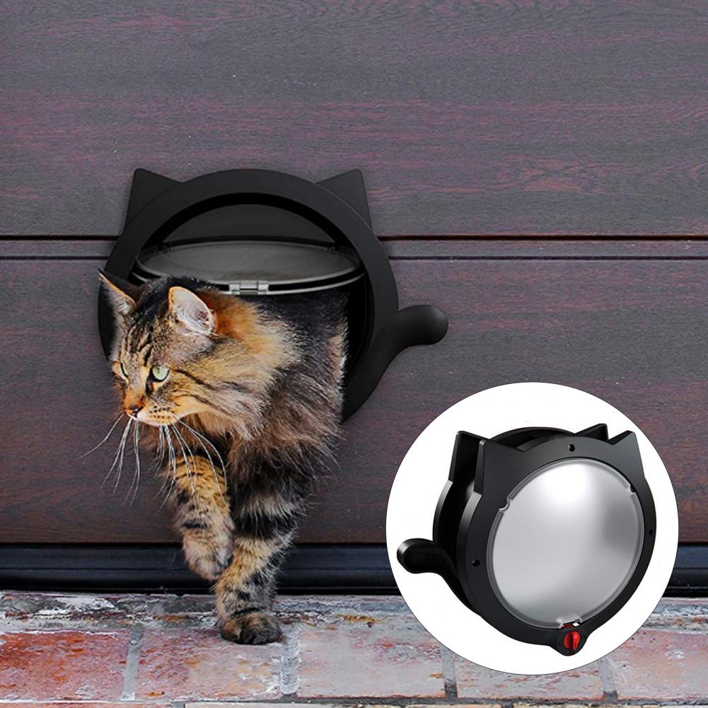 Pet Locking Cover Useful Useful Quiet Lockable Pet Flap for Outdoor Cats Doors Pet Door