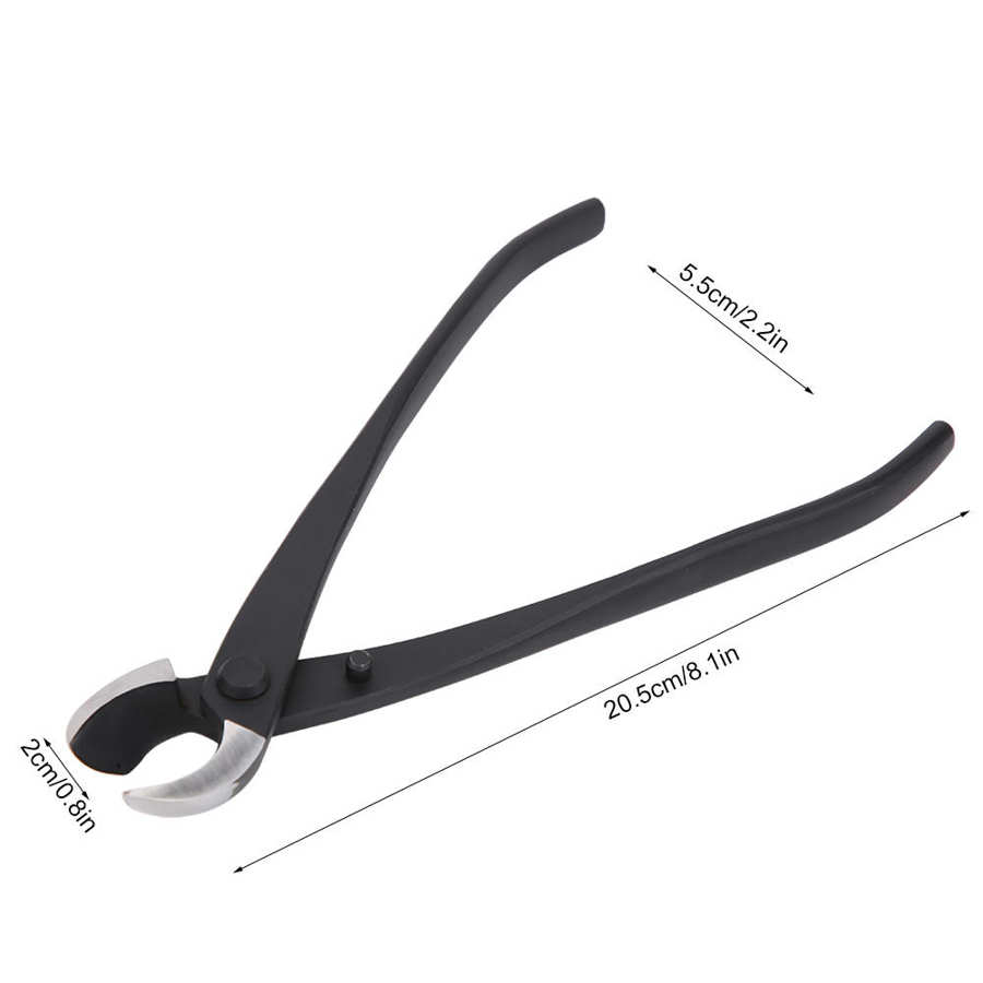 205mm Garden Branch Cutter Hand Forged Bonsai Cutter Concave Branch Cutter Gardening Shears Scissors Garden Scissor Pruning