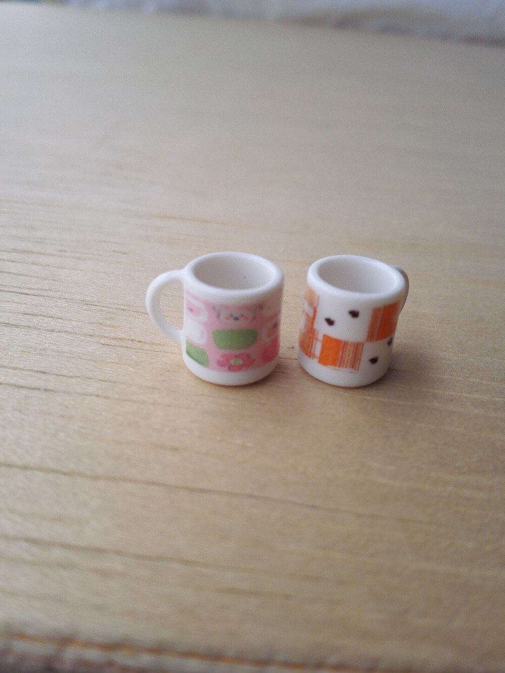 1:12 poppenhuis miniatuur speelgoed wit plastic cup