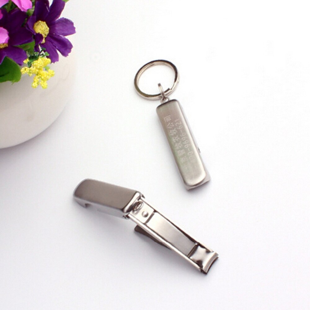 1Pc Mini Nagelknipper Trimmer Schaar Eenvoudige Zilveren Rvs Manicure Nagel Frees Voor Vinger Of Teen