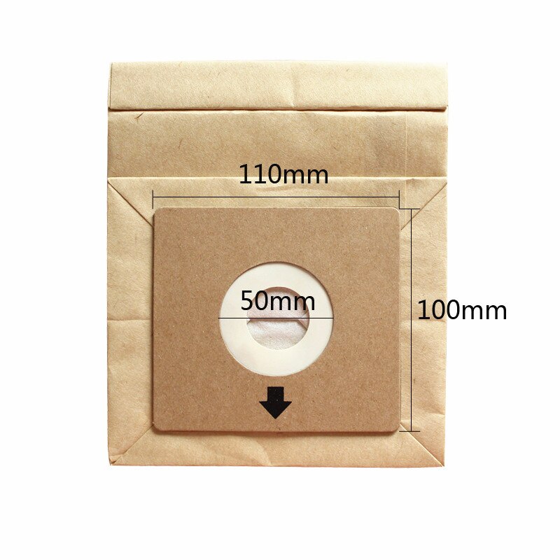 Disposable Universal Vacuum Cleaner Bags 2 Layer Filtering 100*110mm Paper Dust Replacement Bag Z1550 Z2332 Vacuum Cleaner Parts: Default Title