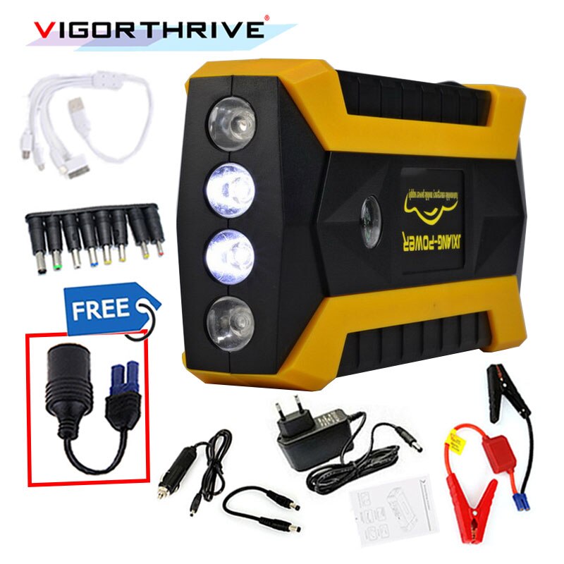 Car Jump Starter For Petrol Car Auto Starting Car Battery Booster Petrol Starting Device 12V Car Power Bank Emergency Discharge