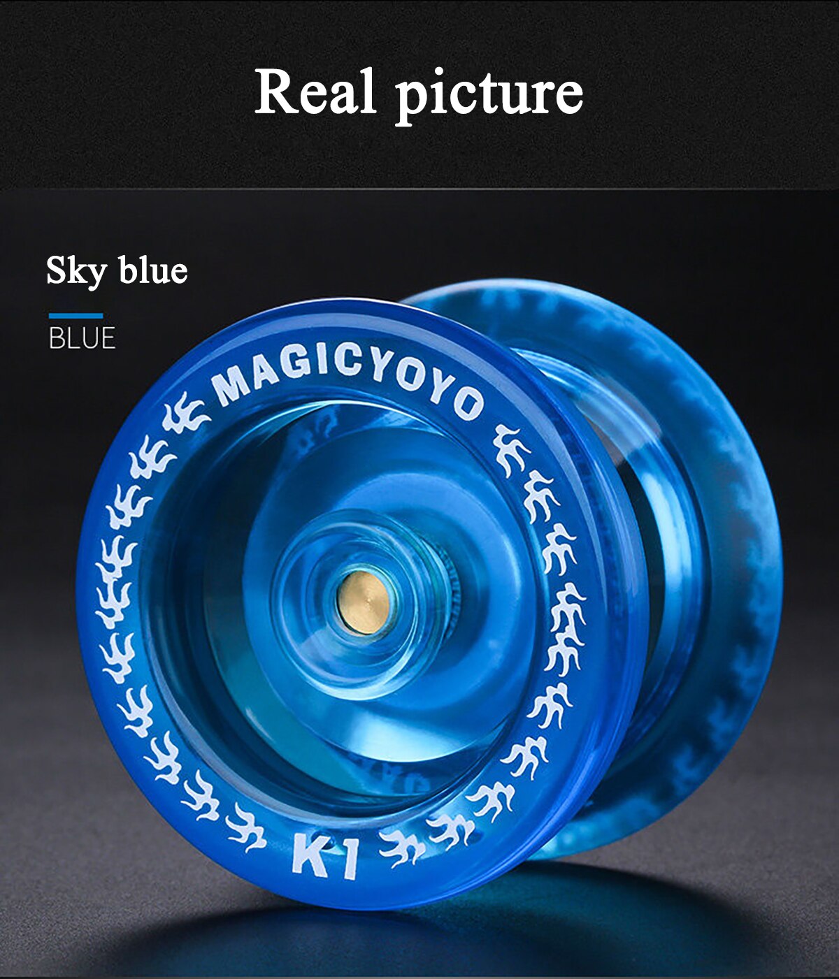 Yo-Yo magique en plastique pour enfant, véritable Yoyo K1 D1, jouets classiques pour novices, jeu spécial d'entrée de gamme: Rouge