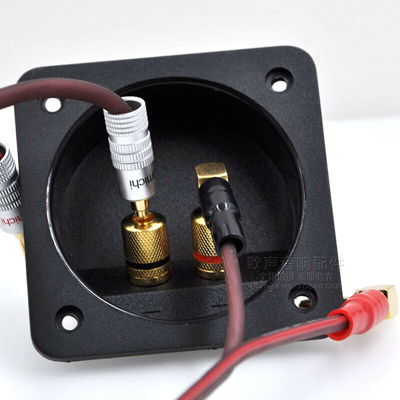 Two inner circle outer square speaker junction box DIY speaker HIFI audio access