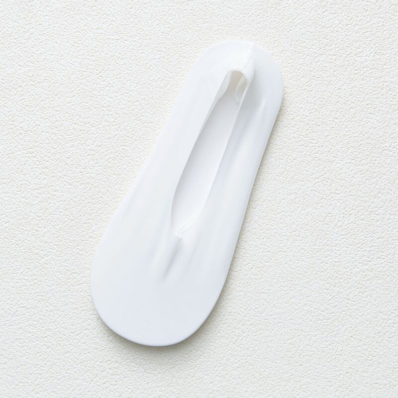 Calcetines invisibles de encaje con flores para mujer, medias bajas de verano, antideslizantes,: white