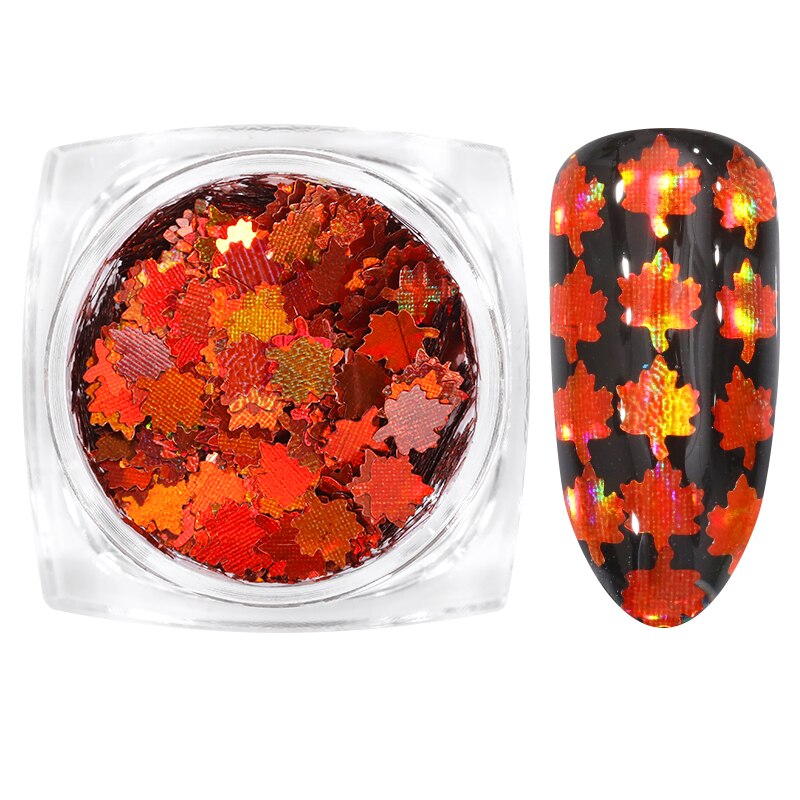 Holographiques ongles paillettes mélange étoile coeur rond flocons miroir irrégulière Paillette ultra-mince paillettes 3D Nail Art décoration: 13