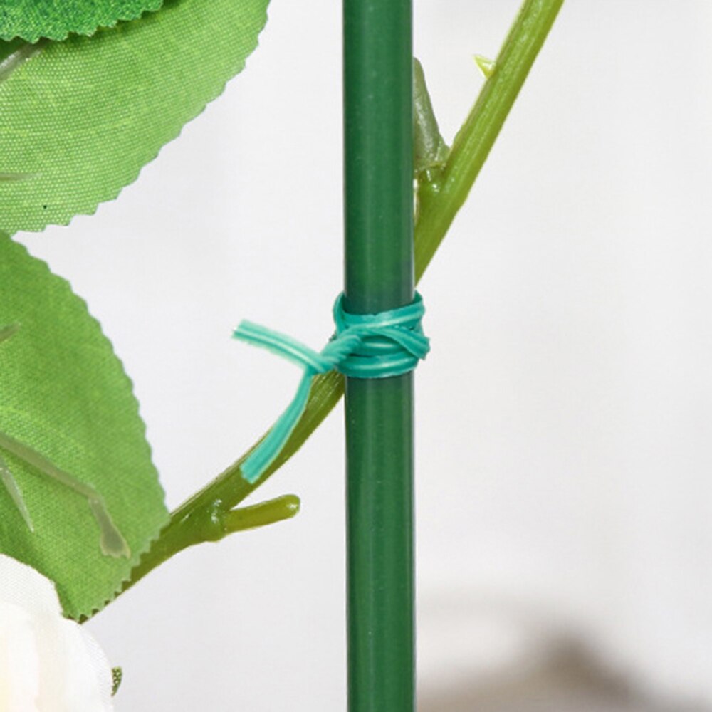 2pcs 50m Garden Twist Tie Garden Wire Green Coated Wire Twist Tie Reel Coated Plant Support Flexible securing plants flowers