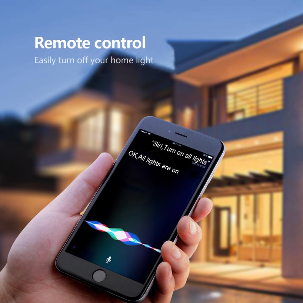 Apple-bombilla LED inteligente Homekit APP bombilla LED para lámpara E27, 15W, CA 85-265V, 2,4G, WiFi, Siri, sistema de voz, IOS, Control de iluminación del hogar