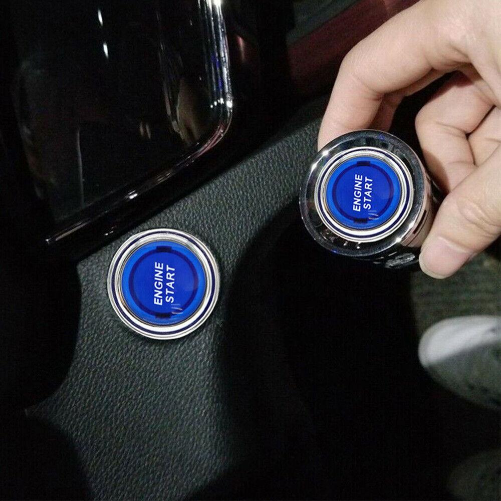 Pure Copper 12V Car Illuminated Engine Start Switch Push Button Momentary Race Starter Accessories switch CSV