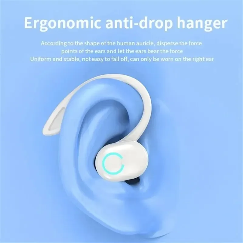 Bluetooth 5,2 Business Wireless Kopfhörer Ohr haken Mini Hifi Bass Noise Cancel ling Kopfhörer mit Mikrofon Ohrhörer Sportspiel Headset