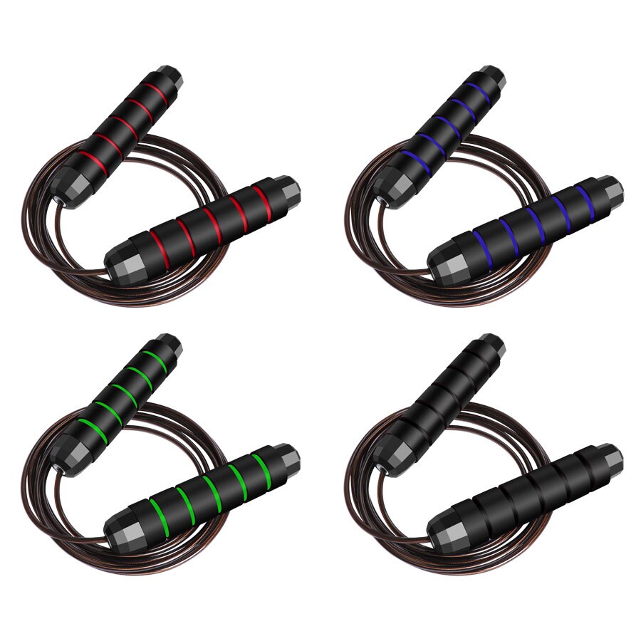 Cuerda de saltar para deportes rodamiento cuerda de saltar sin enredos en el pie cuerda de saltar ajustable velocidad rápida Comba equipamiento de Fitness Crossfit