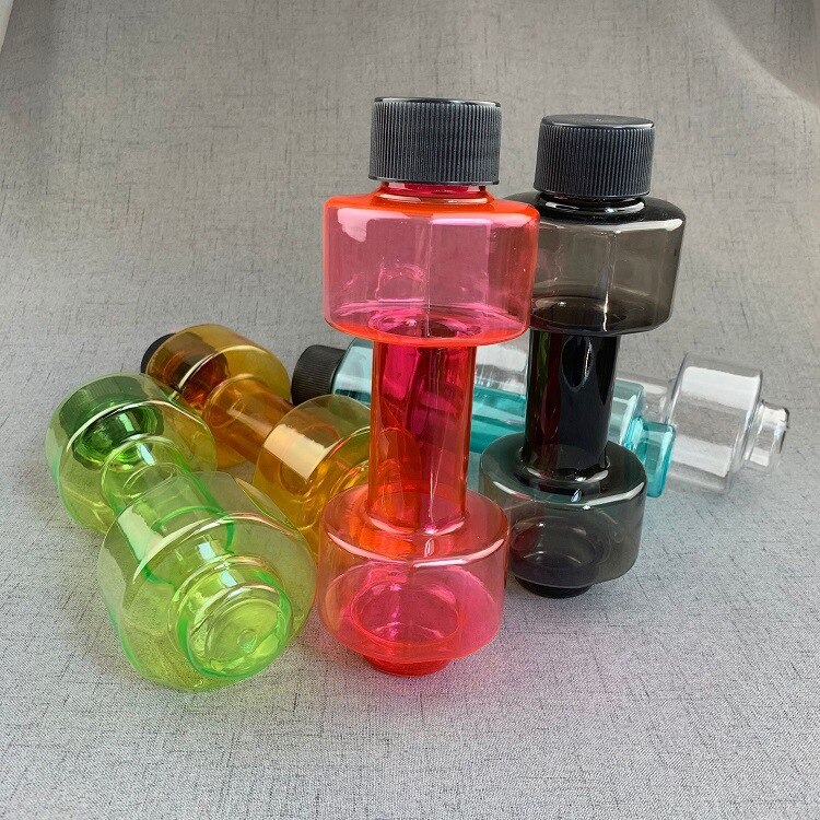 Mancuernas de agua de culturismo Unisex, pesas ajustables, botella de agua de 550ml, portátil a prueba de fugas, mancuerna de Fitness