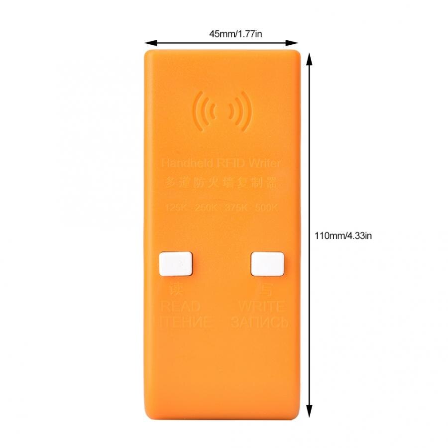 Duplicator key Handheld Yellow RFID Encrypted Copier Reader Writer Duplicator 125KHZ 250KHZ Rfid Card Copier: Default Title