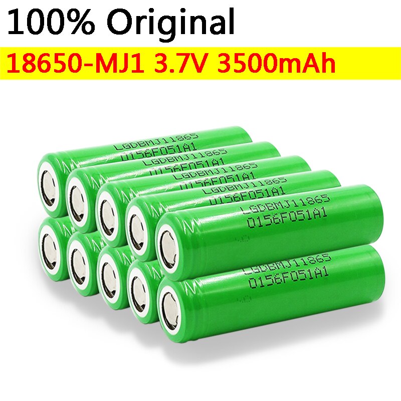 100% Originele MJ1 3.7 V 3500Mah 18650 Lithium Oplaadbare Batterij Voor Zaklamp Batterijen Voor Lg MJ1 3500Mah Batterij