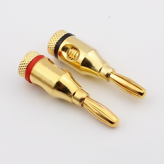 10 Pcs 4 Mm Musical Audio Speaker Cable Banana Plug Connector G8 Dj Studio
