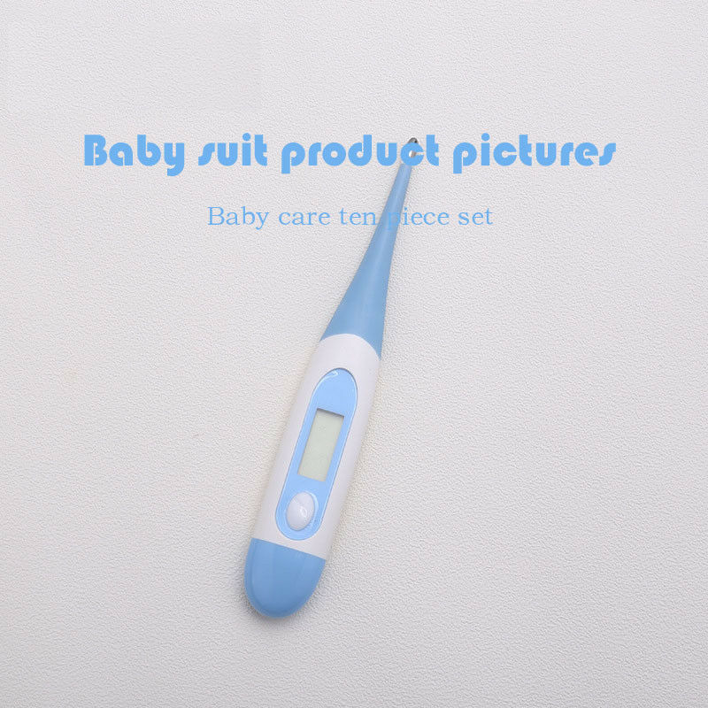 10 stuks babyverzorgingsset voor pasgeborenen, nagelborstel, thermometer, verzorgingsset voor kinderen
