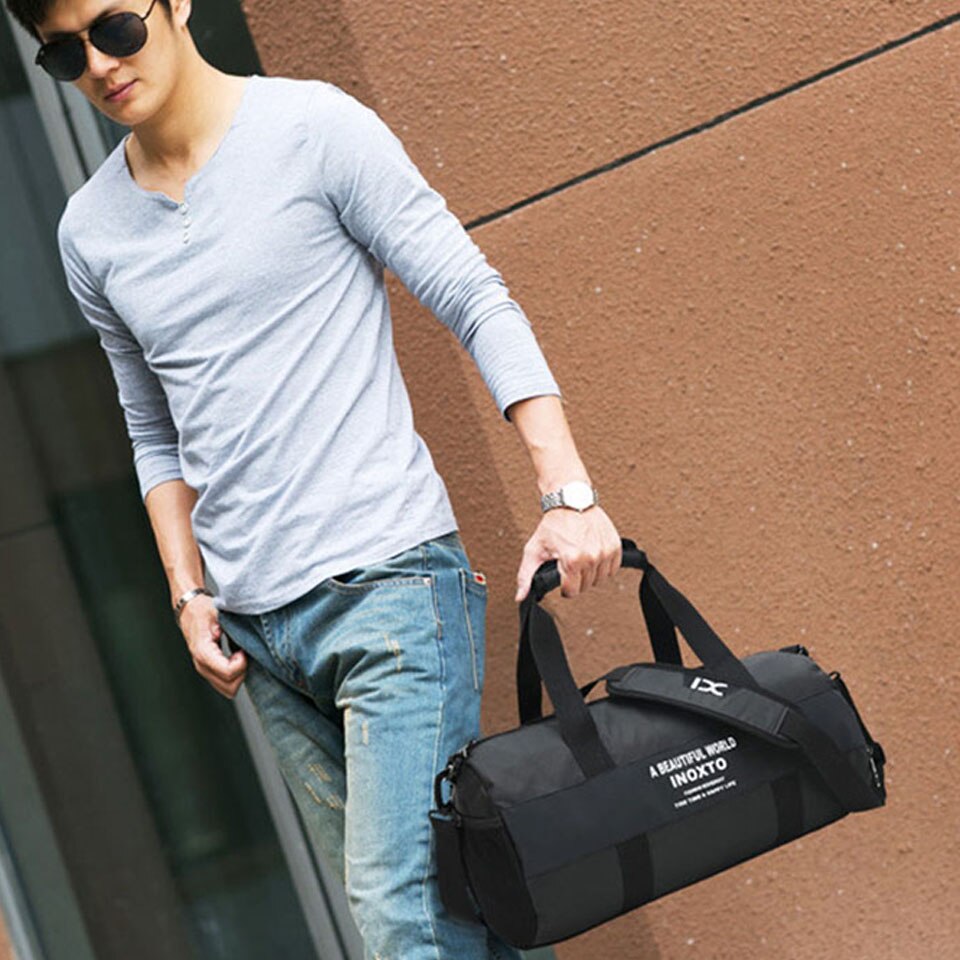 Gym Tassen Mannen Sport Fitness Pack Schouder Sport Tas Vrouwen Handtassen Mannelijke Reistassen Polyester Waterdicht Handtas Vrouwelijke