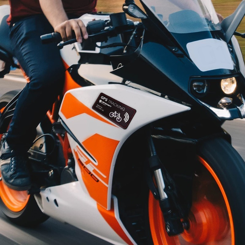1/2set Fiets GPS Sticker Scooter Motorfiets Anti-Diefstal Waarschuwing Sticker Tracking Reflecterende Waterdichte Paster Fietsaccessoires