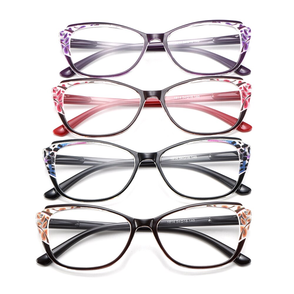 Gmei óculos ótico ultraleve tr90 oval feminino, armação de óculos ótico para miopia, óculos de prescrição para mulheres m1814