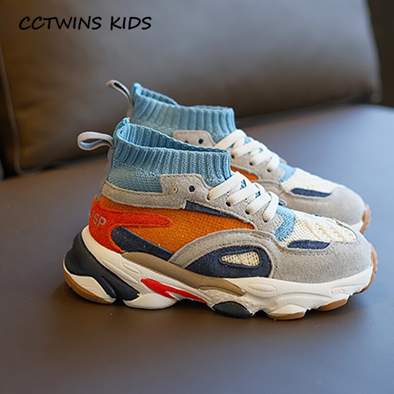 CCTWINS freundlicher Schuhe Frühling Baby Mädchen Hohe Schuhe Jungen Sport Turnschuhe freundlicher Gittergewebe Unterhose Auf lässig Trainer FH2729: Blau / 9.5