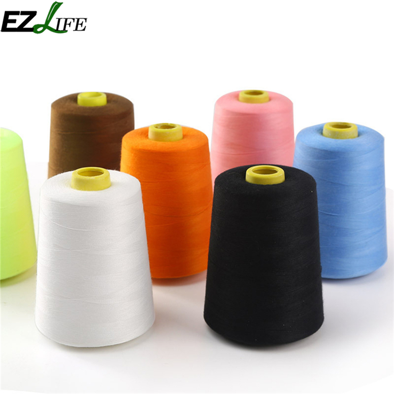 1 Uds hilo De coser Blanco/Negro hilo De coser De poliéster Para máquina De coser Hilos De Bordar Para Maquina De COSER hilo #519