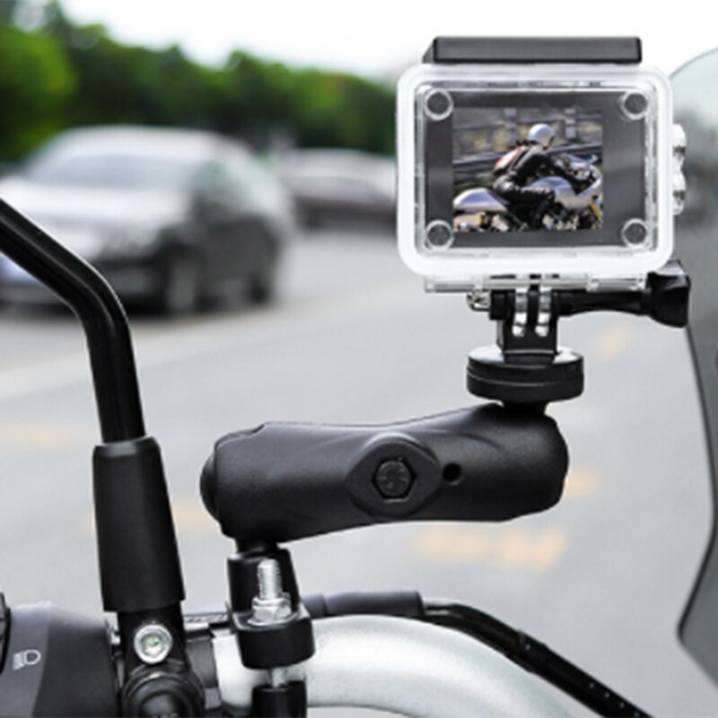 Motorrad Aktion Kamera Halterung, Lenker Montieren Clip für Fahrrad Nocken Montieren Kompatibel mit GoPro Aktion Kamera