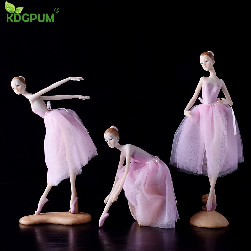 Figura de resina de estilo moderno para decoración del hogar, figura de Ballet, Ángel, chica bailando, para escritorio