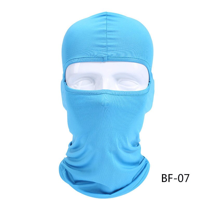 Zomer Motorfiets Gezichtsmasker Bivakmuts Gezicht Shield Biker Gezichtsmasker Motorfiets Winddicht Lycra Motorfiets Masker Mascara Moto: Blauw