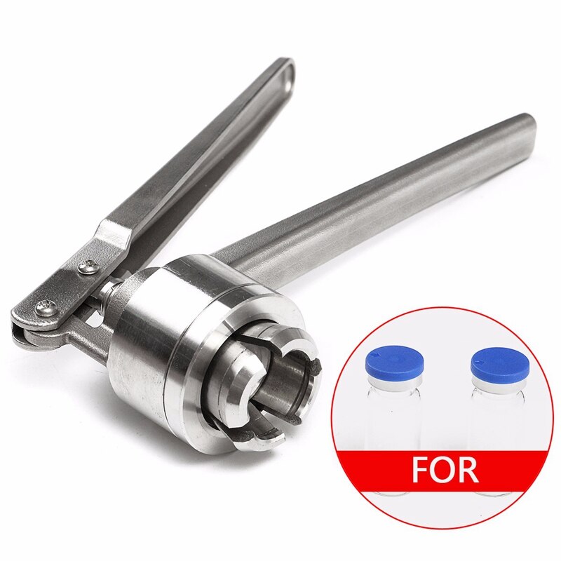 Stainless Steel Manual Vial Crimper Hand Sealing Machine for Crimping 20Mm Flip Off Caps for Aluminum: B