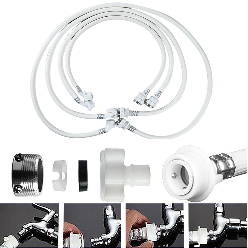 1 Pièces Automatique Machine À Laver Lave-Vaisselle Anti-Déflagrant Tuyau D'entrée D'alimentation en Eau de Tuyau de Remplissage De Type Universel 6 Points 25mm Interface