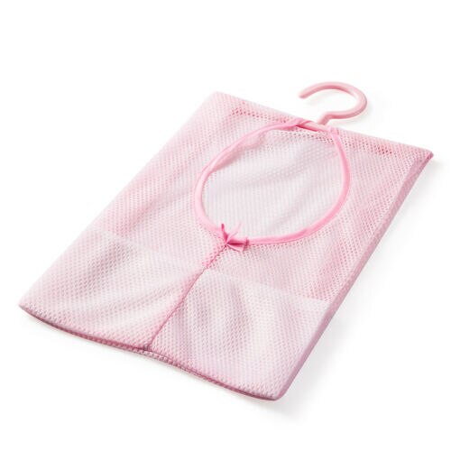 Drying Nets Laundry Peg Bag Storage Clothes Line Hanger Hooks Basket Bucket Pegbag Hanging Drying Mesh Rack Durable: Pink