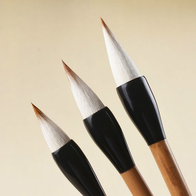 3pcs Traditional Chinese Writing Brushes Pen Set Multiple Hair Writing Brush for Calligraphy Painting Official Script Practice