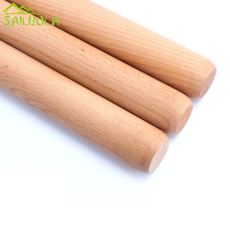 Rouleau à pâtisserie en bois de hêtre massif | 4 tailles, rouleaux de pâte pour décoration, outils de cuisson de cuisine