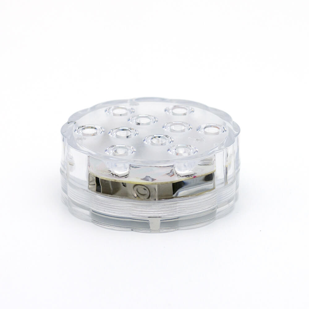 10 LEDs Waterproof Remote Controlled RGB Battery Operated Submersible Underwater Pool Lights For Outdoor Garden Party Decoration