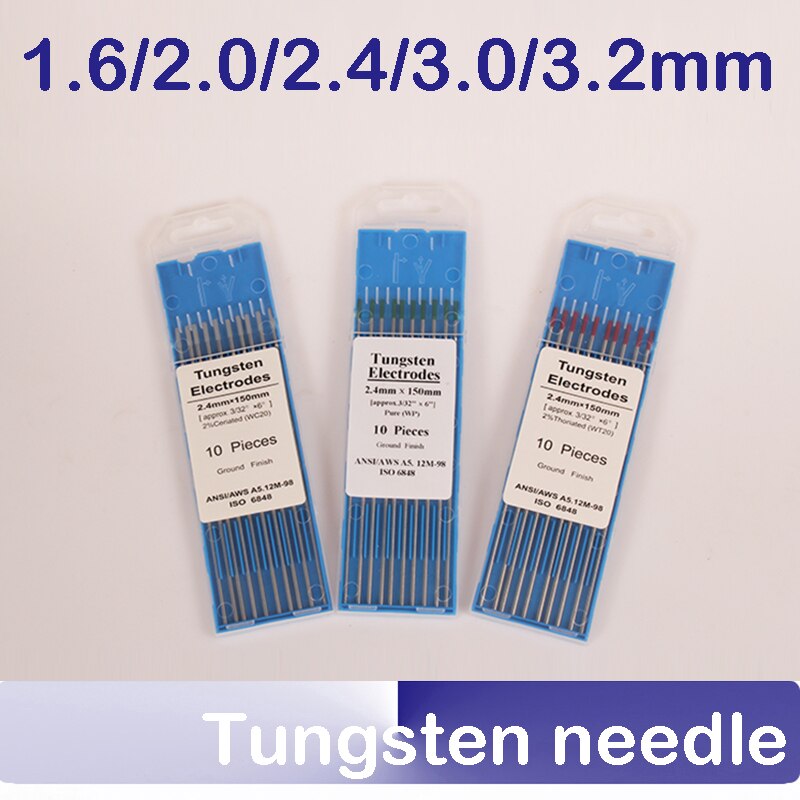 length150mm Tungsten needle 1.6 2.0 2.4 3.0 3.2mm Tungsten rods TIG argon welding sticks