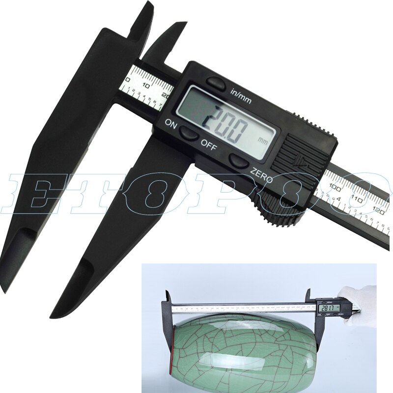 300mm 12 inch LCD Digital Electronic Carbon Fiber Vernier Caliper Gauge Micrometer Measuring Tool Ruler Digital Calipers