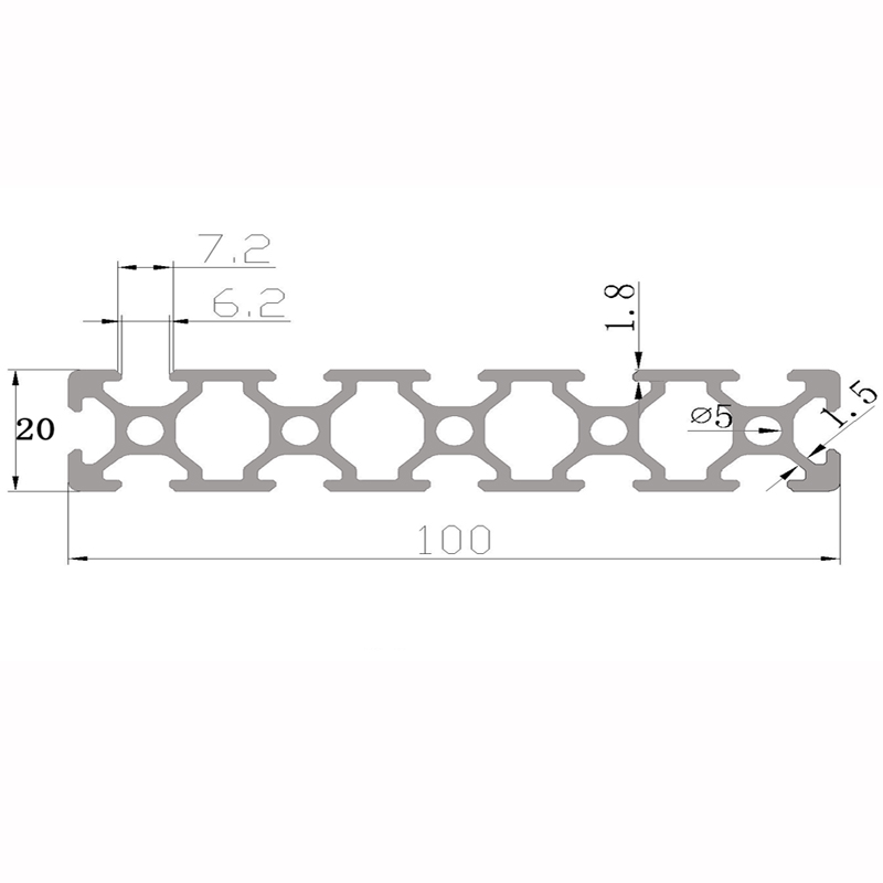 Gantry Plate 2040 Aluminium Extrusie V Type Gantry Plate Zwart Voor 3D Gantry Plate 2040 Aluminium Extrusie V Type Gantry Plate Zwart Voor 3D