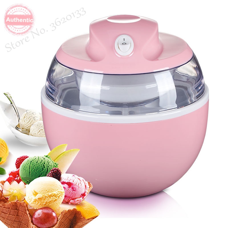 Máquina de helados para el hogar de 220V, máquina de helados portátil disponible, fácil operación, , 0,6 l