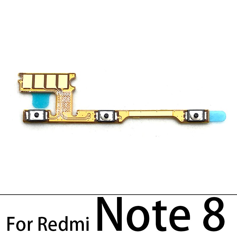 10 sztuk/partia, przycisk włączania i wyłączania boczny przycisk Flex Cable dla Xiaomi Redmi 6 6A 7 7A 8 8A 9 9A uwaga 6 7 8 8T 9 9S 10 Pro 5G: Redmi Note 8