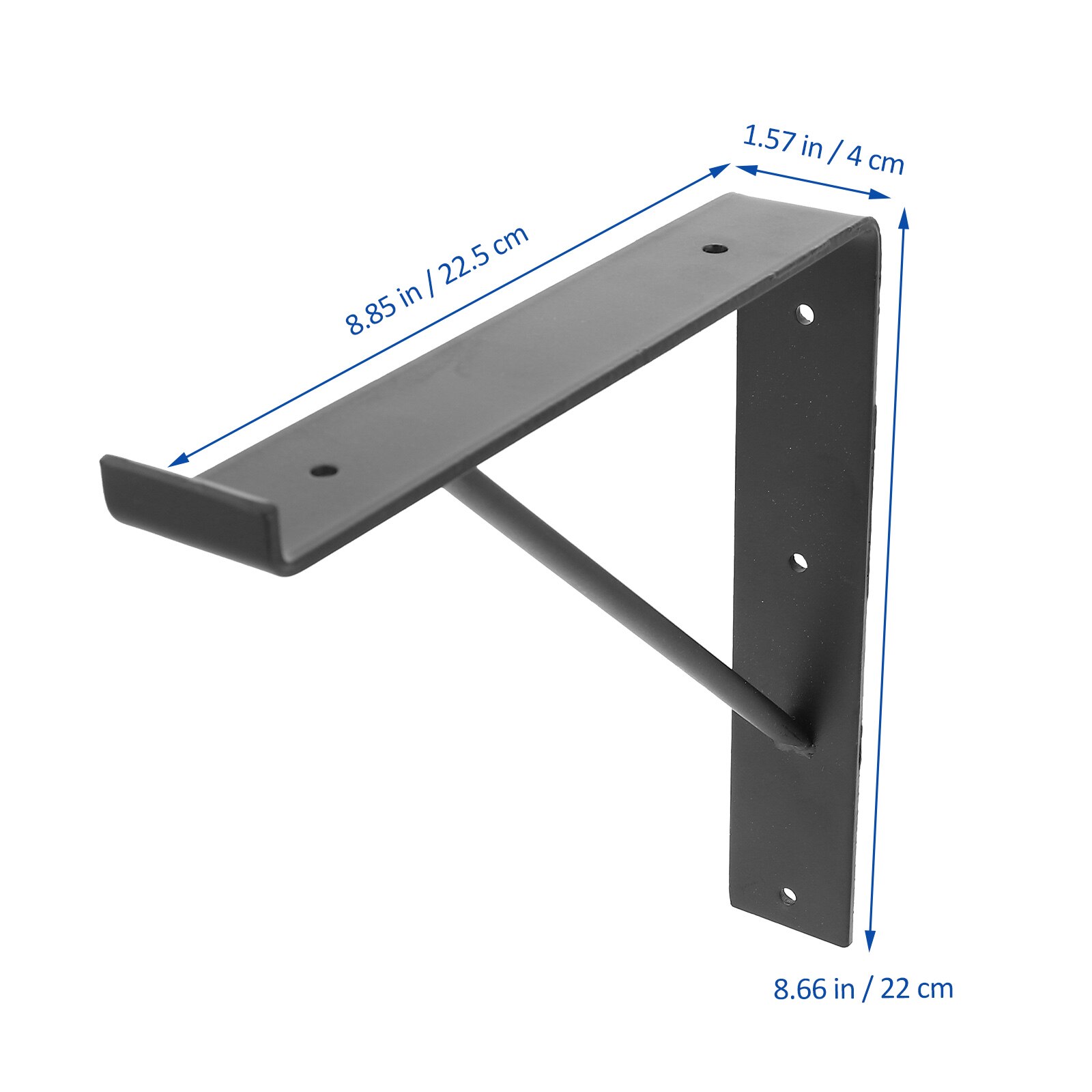 1 Pair Heavy Duty Shelf Brackets Floating Shelf Brackets Brackets for Shelves