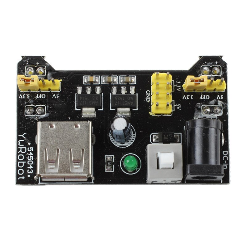 3.3V 5V Breadboard Power Supply Module for MB102 Solderless Breadboard