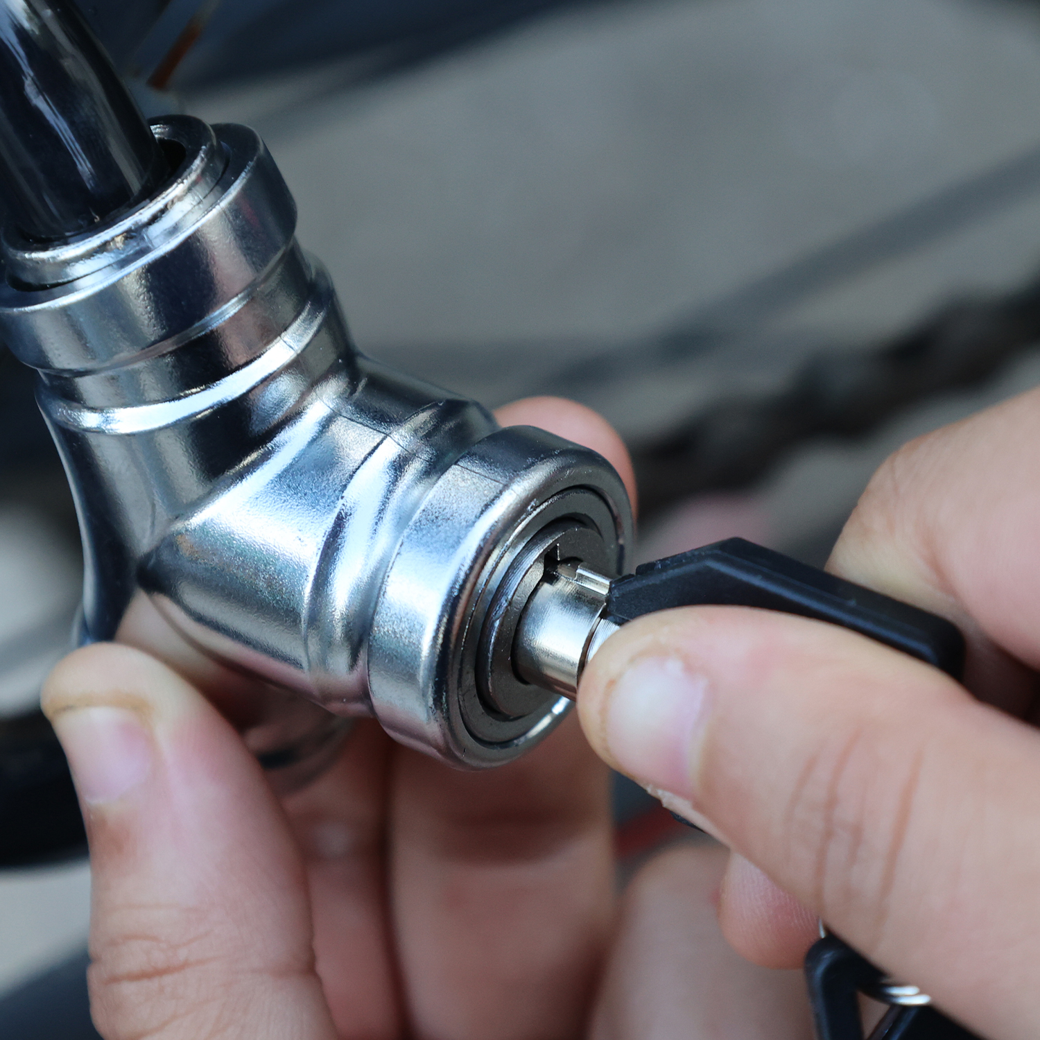 Mountain Bike Locks Portable Key Ring Lock Anti-theft Electric Car Accessories Children Skateboard Waterproof Bold Key Locks