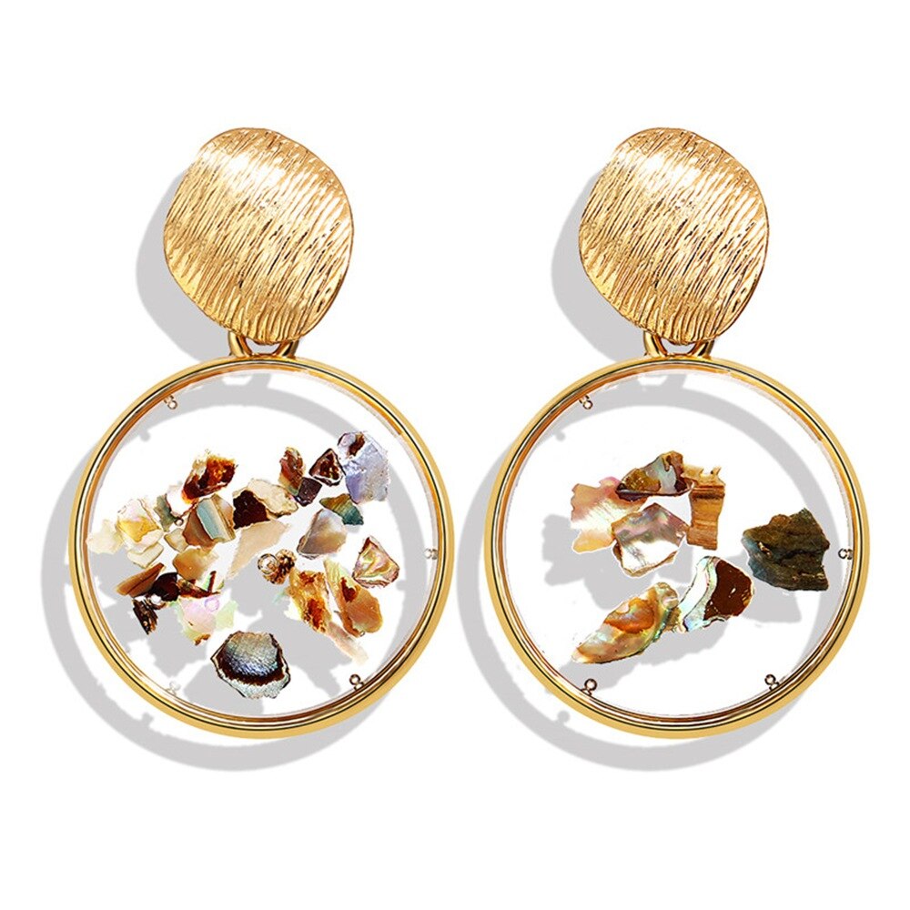 Boucles d'oreilles géométriques pour femmes | Boucles d'oreilles, grandes boucles d'oreilles, pendantes, goutte, bijoux modernes, ,: 02 style