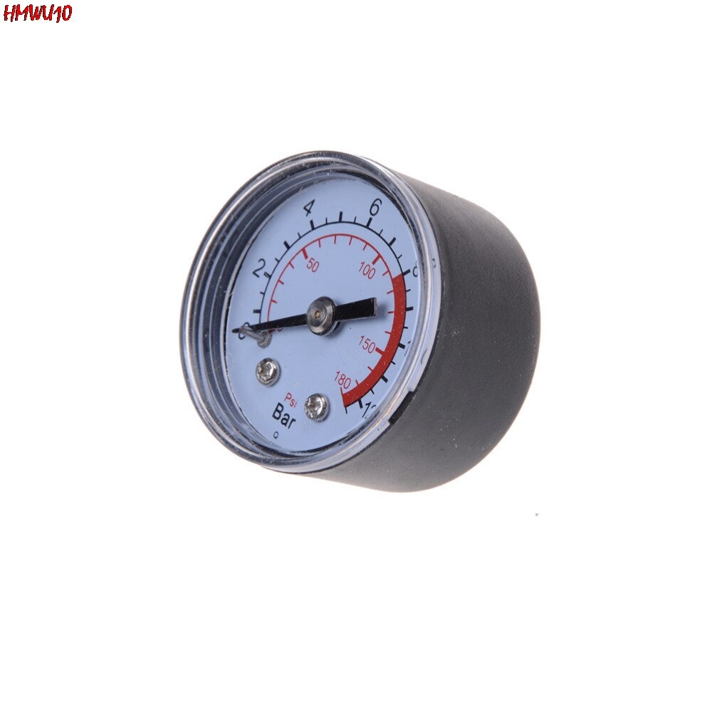 1Pc Air Compressor Pneumatische Hydraulische Vloeistof Manometer Metalen Manometer Manometer Hoofd 0-12Bar / 0-180PSI