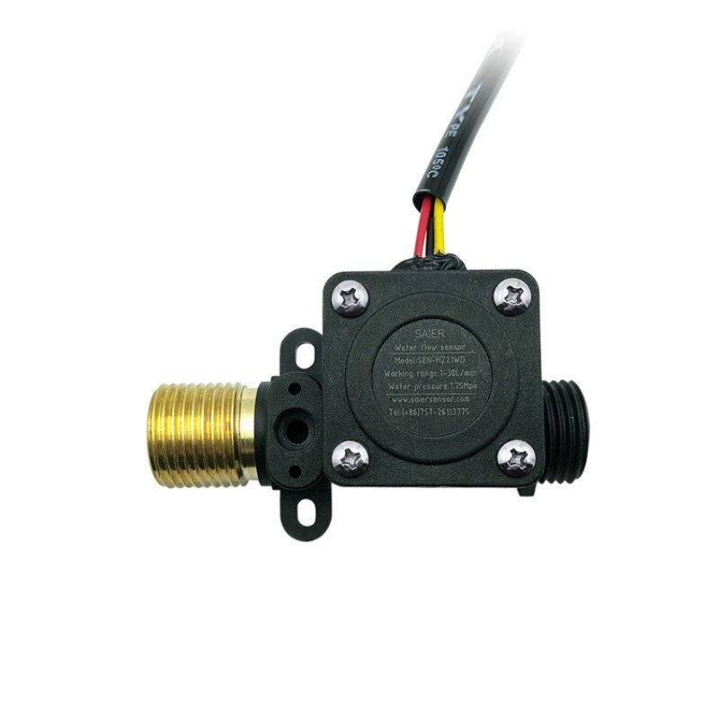 Sai Shenger nylon water flow sensor, water heater with Hall principle pulse signal output flow meter