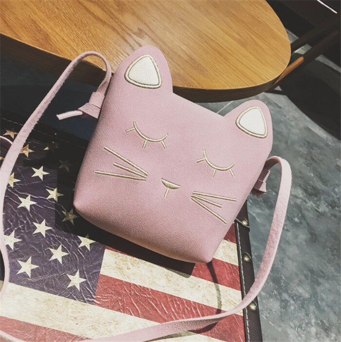 Cute Mini Bag Children Elephant Handbag For Women Cartoon PU Waterproof Should Bag Kids Girls Messenger Bags: pink